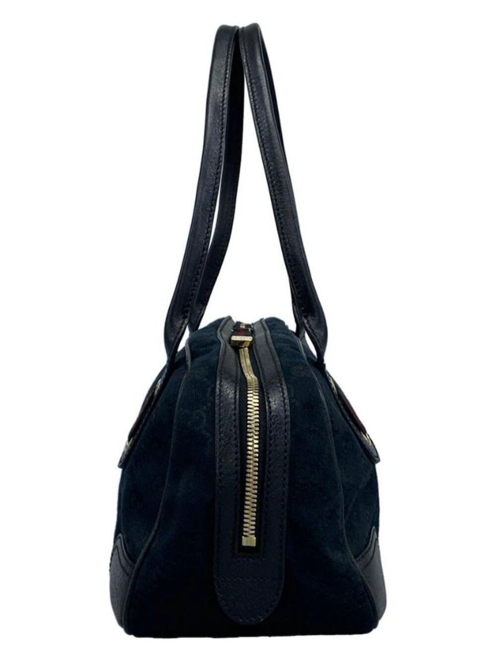 GUCCI Princey, GG pattern 161720 Navy Black Leather - Shoulder Bag - Picture 2 of 15